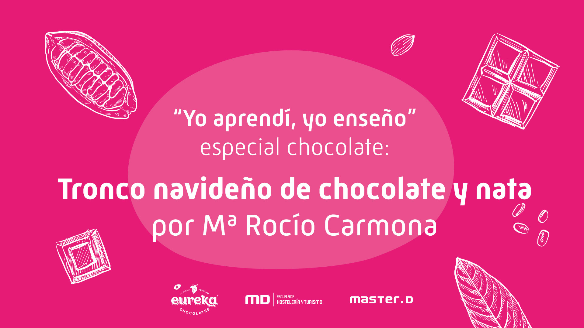 Tronco Navideño de chocolate y nata