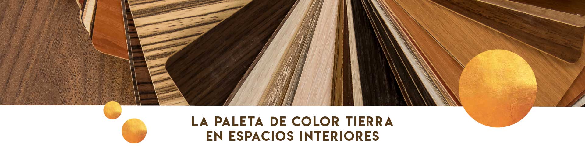La paleta de color tierra en espacios interiores